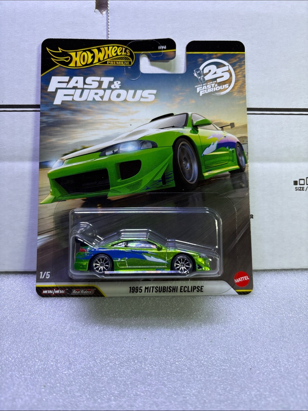 Hot wheels Fast & Furious 1995 Mitsubishi Eclipse - Green/Blue